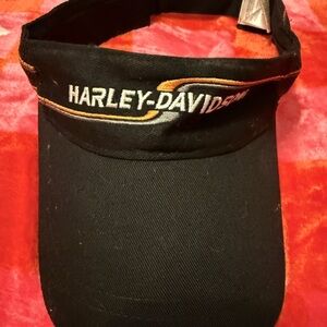 Harley-Davidson Black and Gold Embroidered Visor